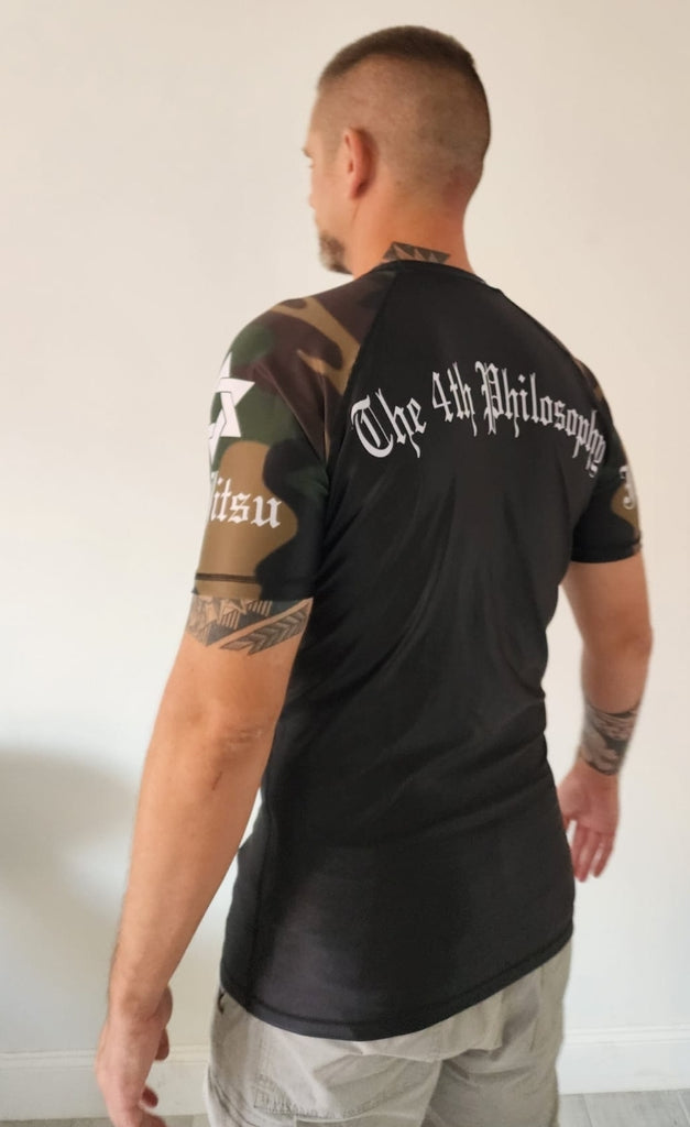 Buy Black Camo Short Sleeve Rashguard