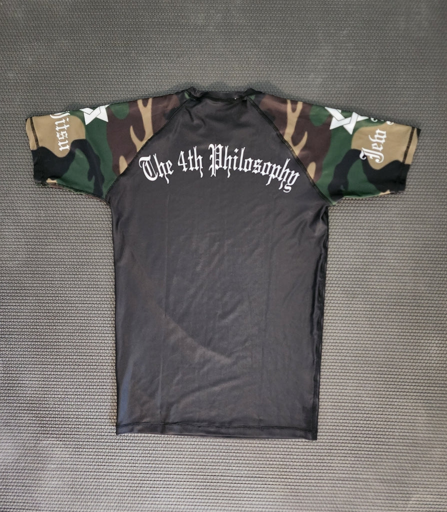 Short-sleeve RushGuard Black Camo